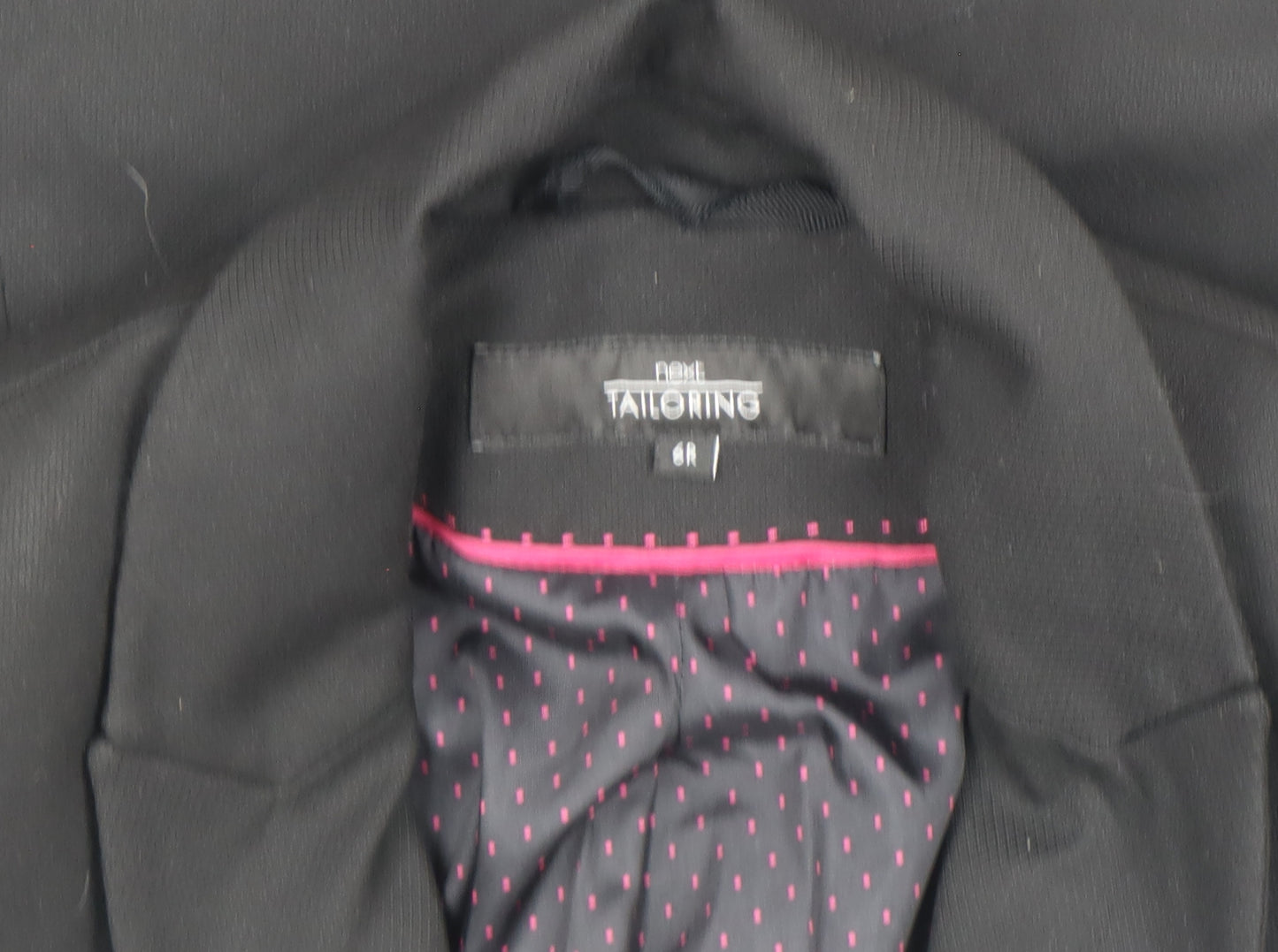 Next Women Black Size 8 Tailored Blazer Jacket
