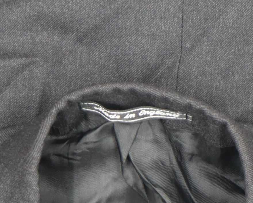 Women's Black Wool Classic Blazer Made in England Size M