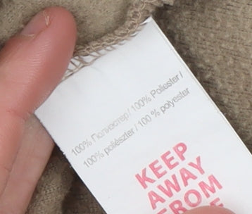 Atlas For Men Beige Fleece 1/4 Zip Pullover Sweatshirt 2XL