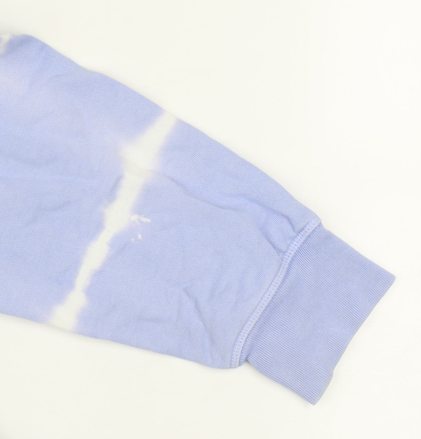 Marks and Spencer Women Blue Tie-Dye Cotton Pullover Sweatshirt Size 22