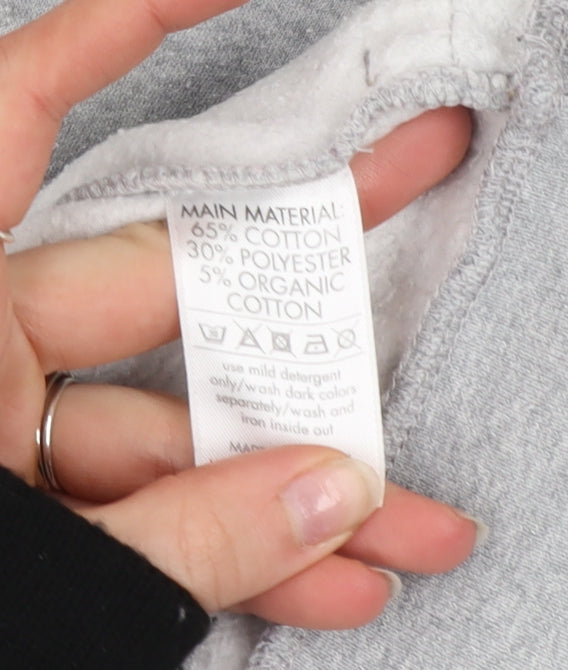 Team GB Men's Grey Pullover Hoodie M Olympic Graphic Sportswear