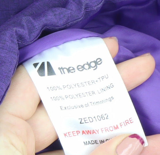 The Edge Girls Purple Waterproof Hooded Ski Jacket 13-14 Years