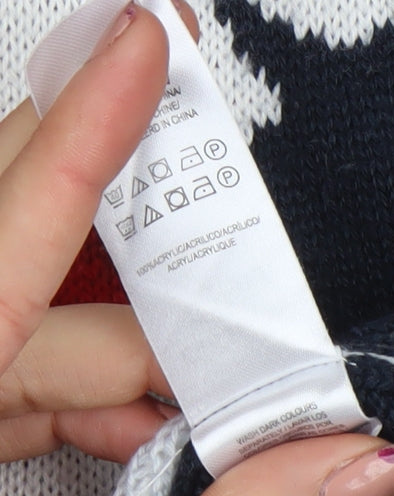 Coca-Cola Men’s Blue XS Christmas Polar Bear Knit Jumper