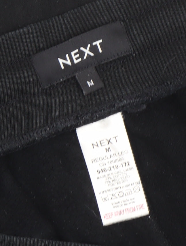 Next Men's Black Jogger Style Activewear Trousers M Regular Fit
