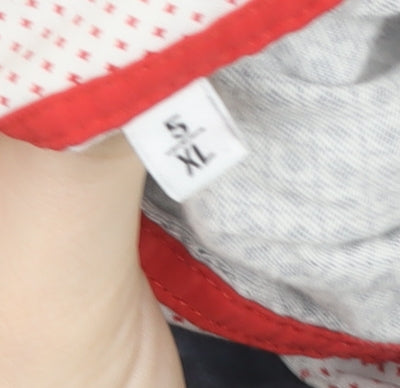 Jiggler Lord Berlue Men's Blue Geometric Button-Down Polo Shirt XL