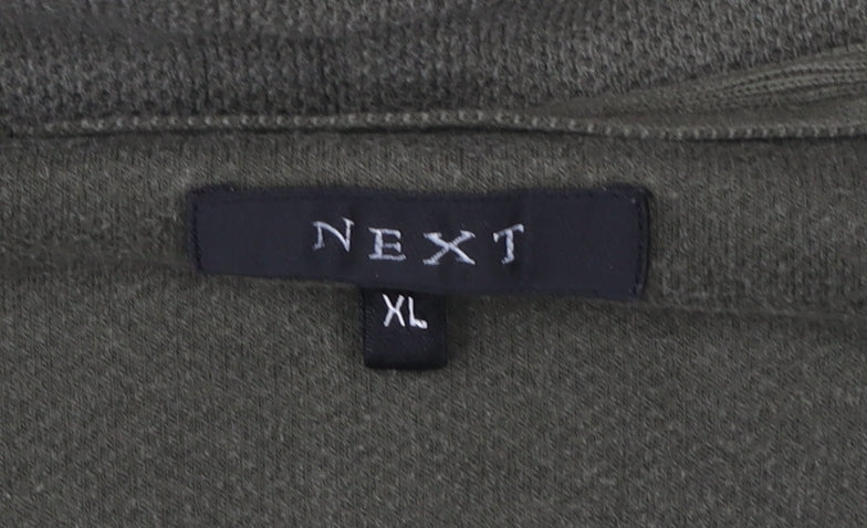 Next Men’s Green Cotton V-Neck Pullover Sweatshirt XL