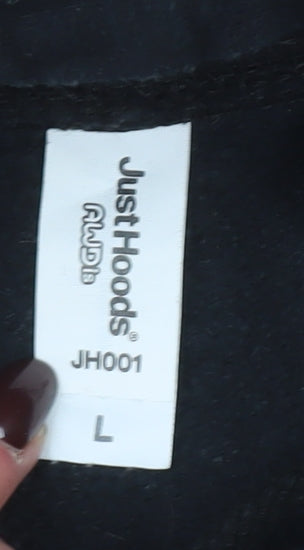 JustHoods Lytham Festival Black Pullover Hoodie Men's Size L