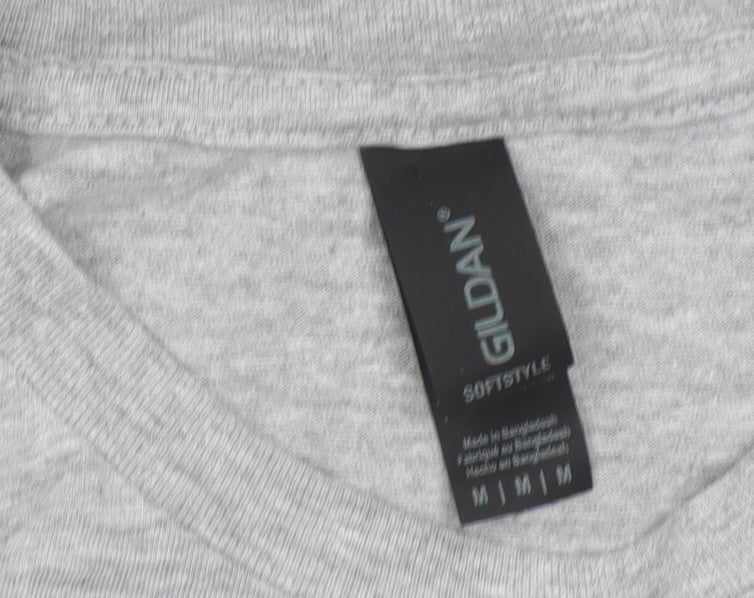 Gildan Men’s Grey Super Manc Graphic T-Shirt Size M