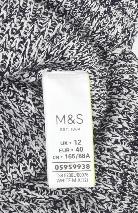 Marks and Spencer Women’s Grey Knit Sleeveless High Neck Tank Top Size 12