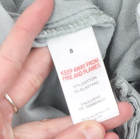 Matalan Women’s Grey Paperbag High Rise Jeans Size 8