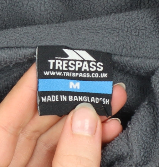 Trespass Men's Grey Fleece 1/4 Zip Pullover Sweatshirt Size M