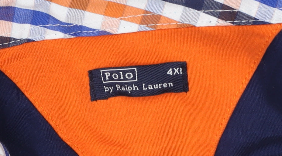 Ralph Lauren Men's Blue 4XL Cotton Polo Shirt Classic Fit