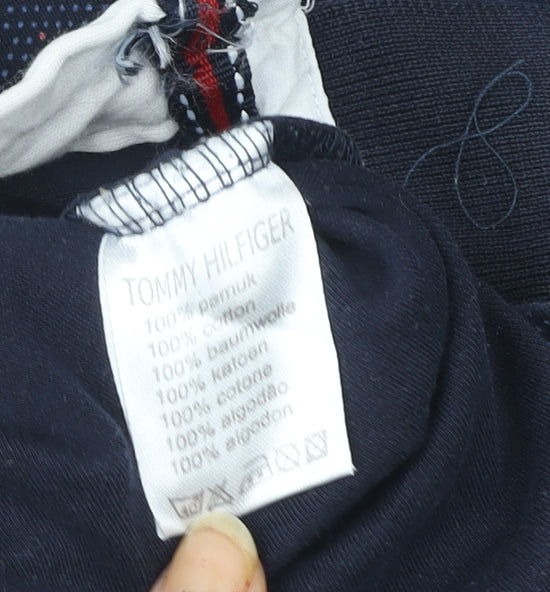 Tommy Hilfiger Men's Blue 3XL Cotton Short Sleeve Polo Shirt