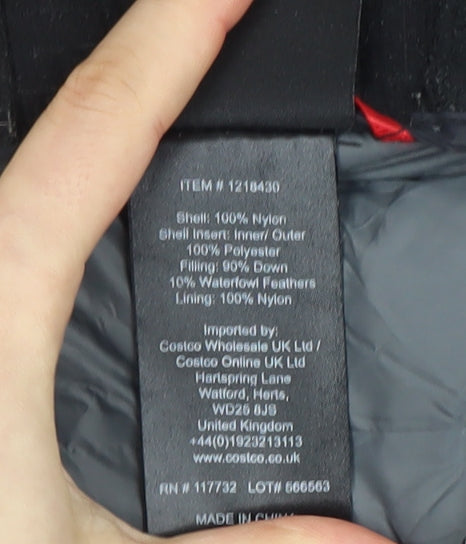 Gerry Men’s Grey Hooded Puffer Jacket M Down Insulated Casual Outdoor