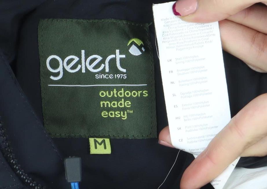 Gelert Men's Black Waterproof Windproof Hooded Jacket M