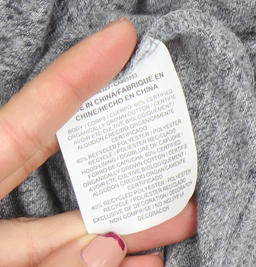 Nike Men’s Grey Full Zip Hoodie L Regular Fit Lightweight Sweatshirt