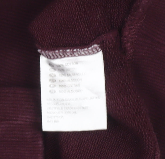 Dickies Men’s Red Small Pullover Sweatshirt Logo Crew Neck