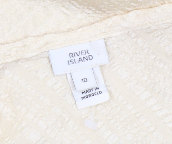 River Island Women's Beige Camisole Tank Top Size 10