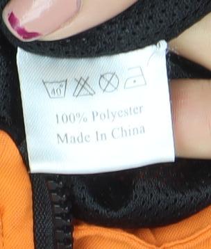 Zeon Men's Orange Windbreaker Jacket S Water Resistant Sportswear