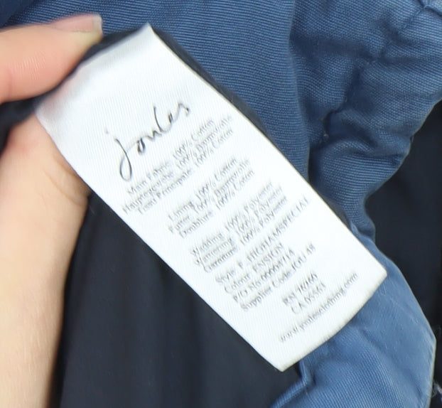 Joules Women Blue Puffer Waistcoat XS Lightweight Zip Gilet
