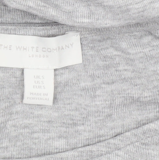 The White Company Women Grey S Fit & Flare Jersey Dress