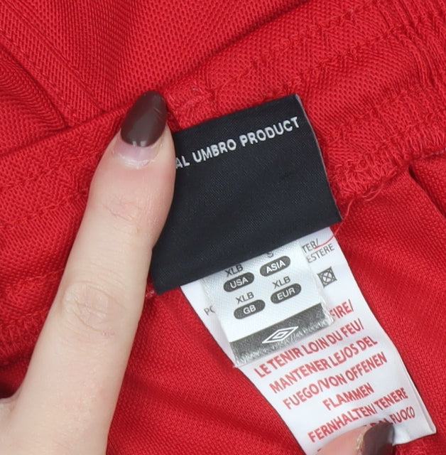 Umbro Men's Red Athletic Football Shorts Size XL