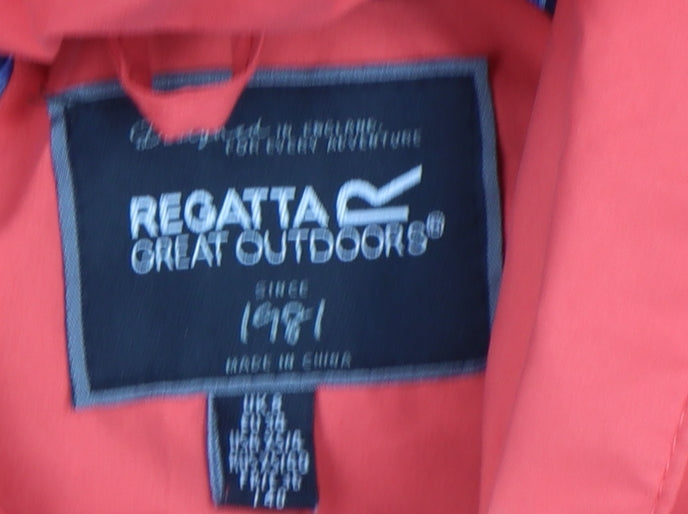 Regatta Women Pink Waterproof Hooded Parka Jacket Size 14