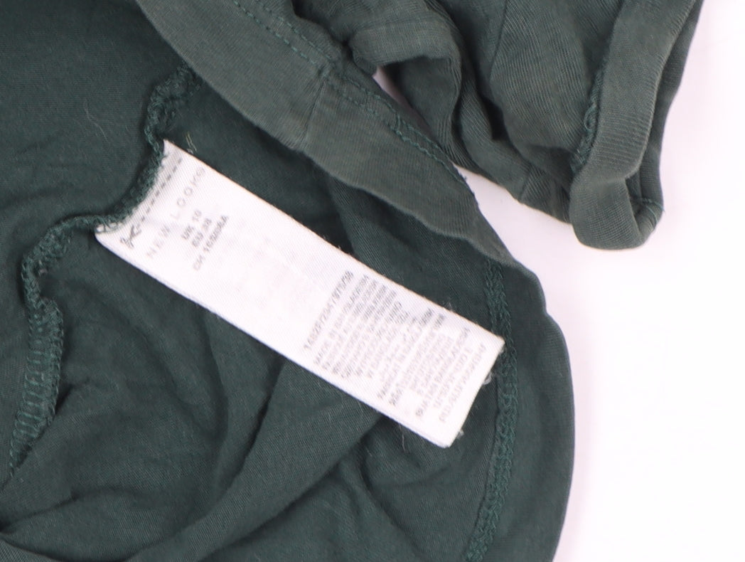 Primark Womens Green Crew Neck Graphic T-Shirt Size 10