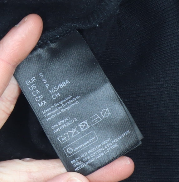 Justin Bieber Women's Black Small Pullover Hoodie Graphic Print