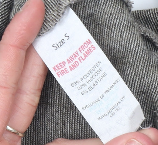 Papaya Women’s Leopard Print Pullover Hoodie Grey Size S