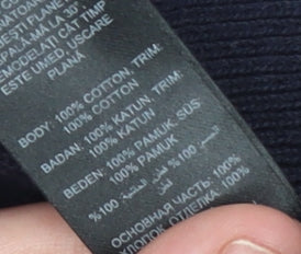 Maine New England Women's Blue Cotton V-Neck Cable-Knit Jumper Size 14