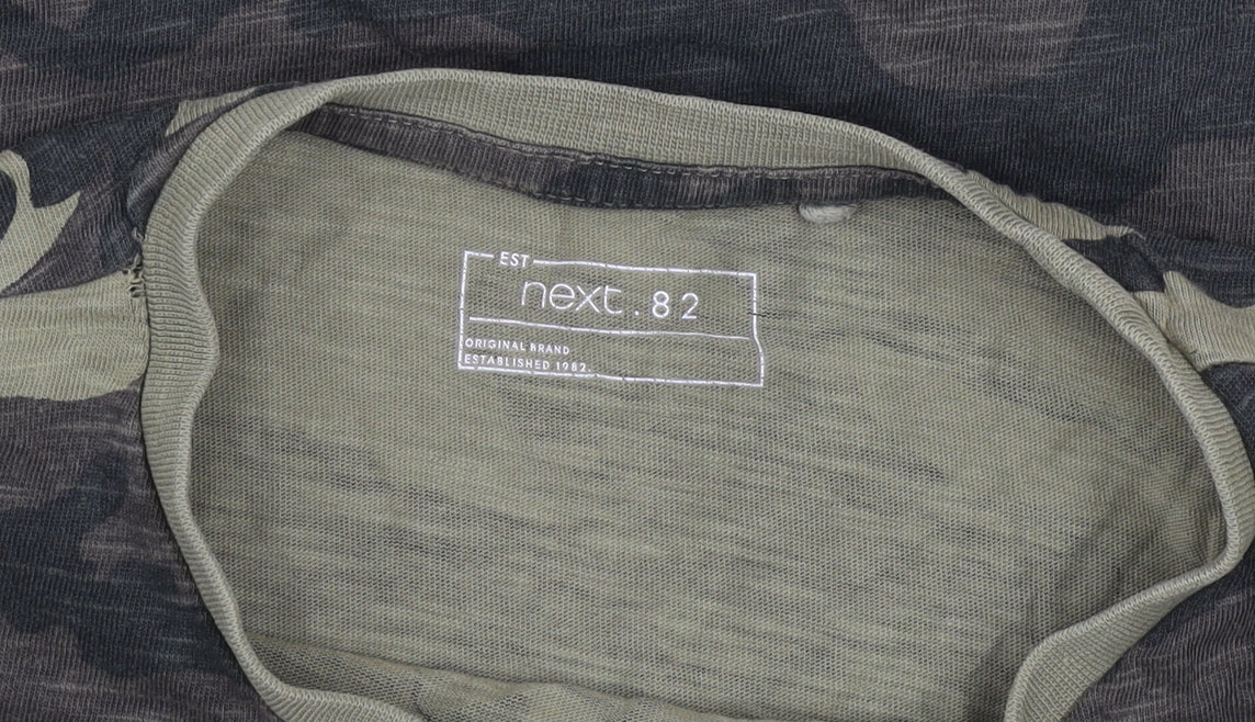 Next Boys Green Camouflage Graphic Print T-Shirt 6-7 Years