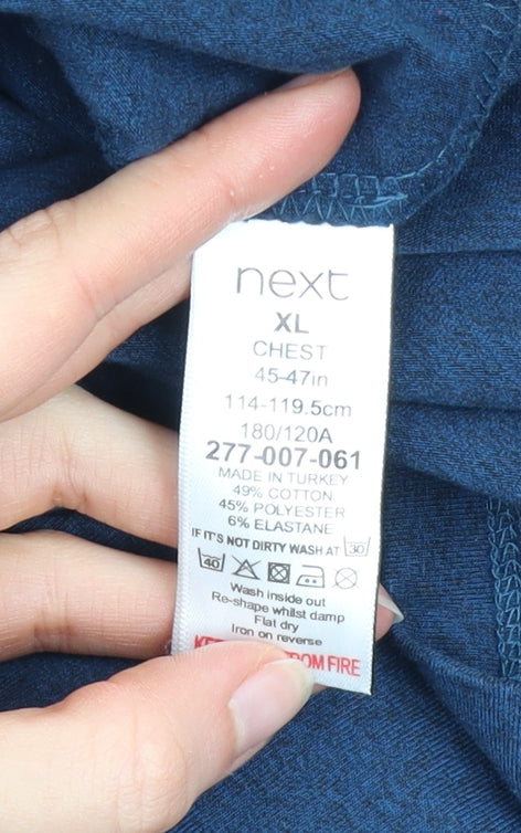 Next Men’s Blue Christmas Reindeer Graphic T-Shirt XL