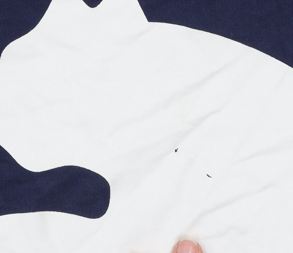 Puma Men's Blue Graphic Sports T-Shirt Size M Cotton Crew Neck