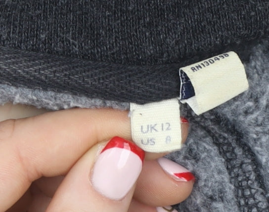 Jack Wills Men's Black Full Zip Hoodie Size M Fleece Lined