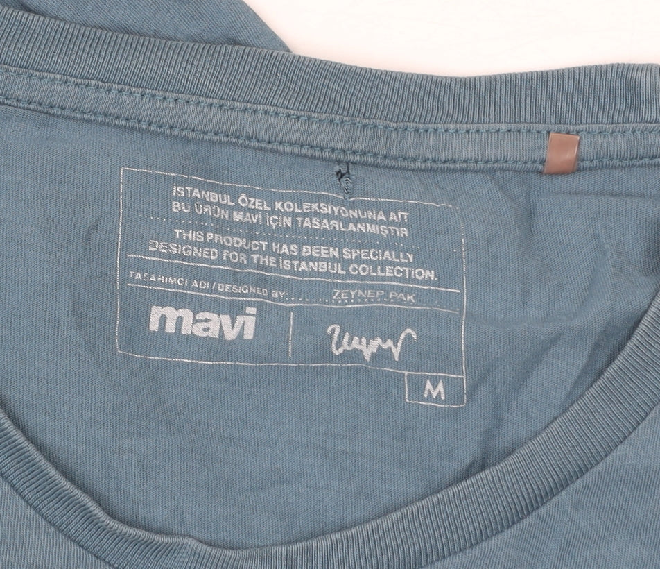 Mavi Men’s Blue Istanbul Graphic T-Shirt Size M