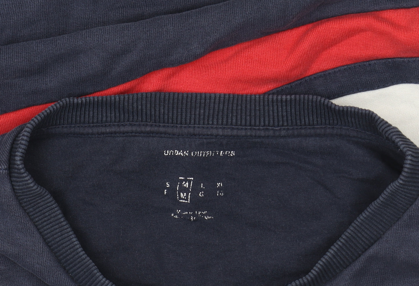 Urban Outfitters Men's Blue Striped Pullover Sweatshirt Size S