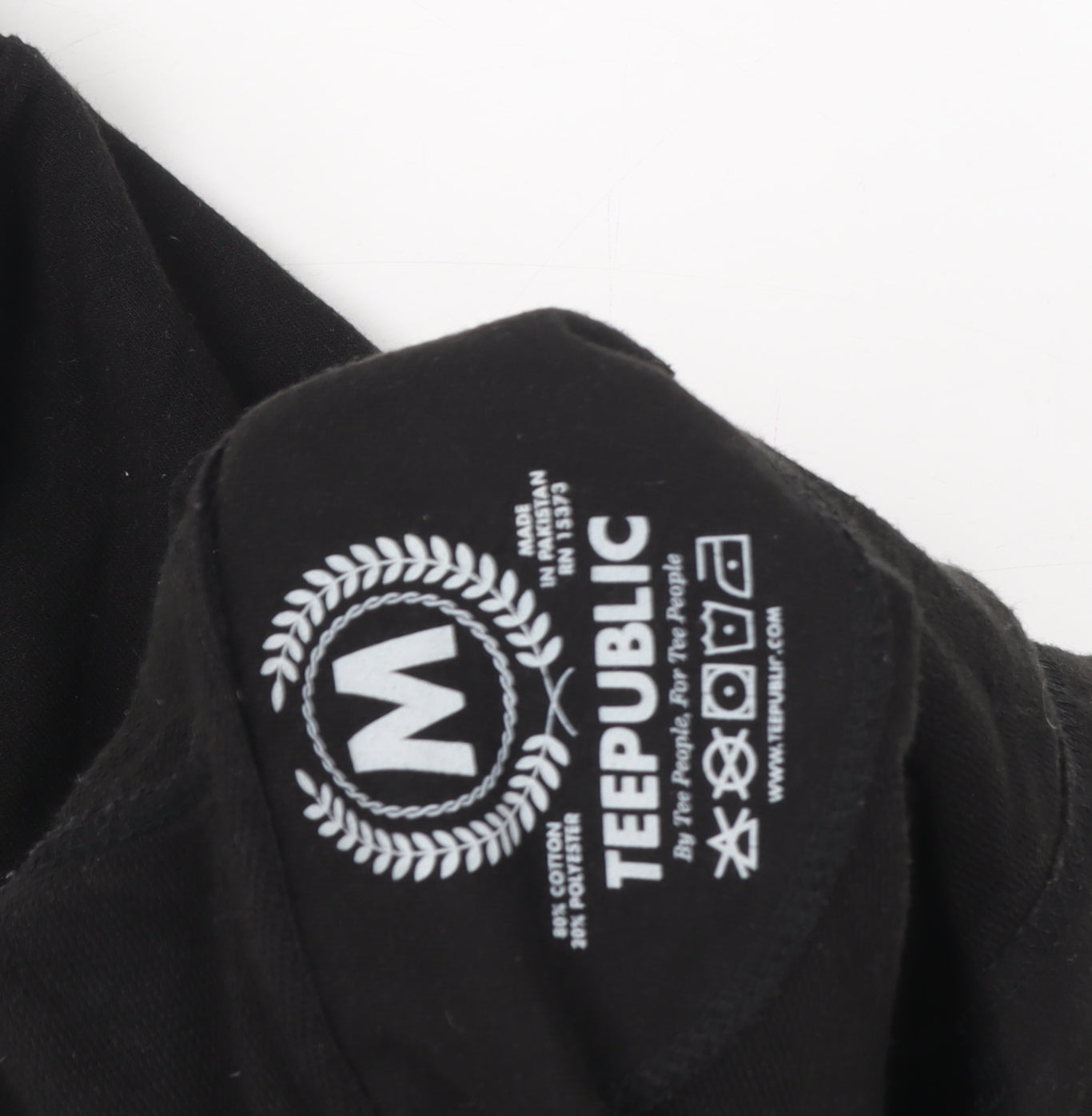 TeePublic One Punch Man Black Men's Pullover Hoodie Size M