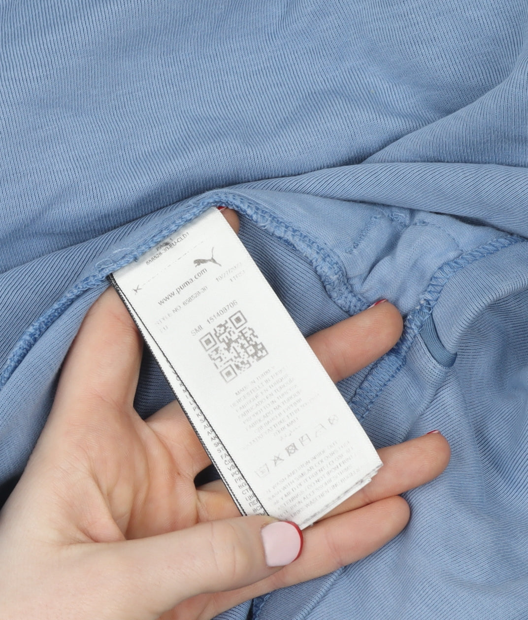 Puma Women Blue Full Zip Hoodie Large Lightweight Sportswear