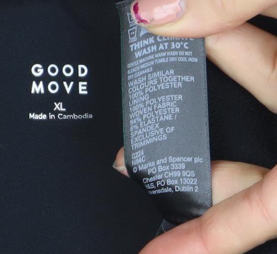 Good Move Men's Black XL Softshell Fleece Waistcoat Bodywarmer