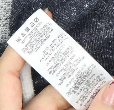 Red Herring Men's Blue Full Zip Hoodie Size M Lightweight Cotton Blend