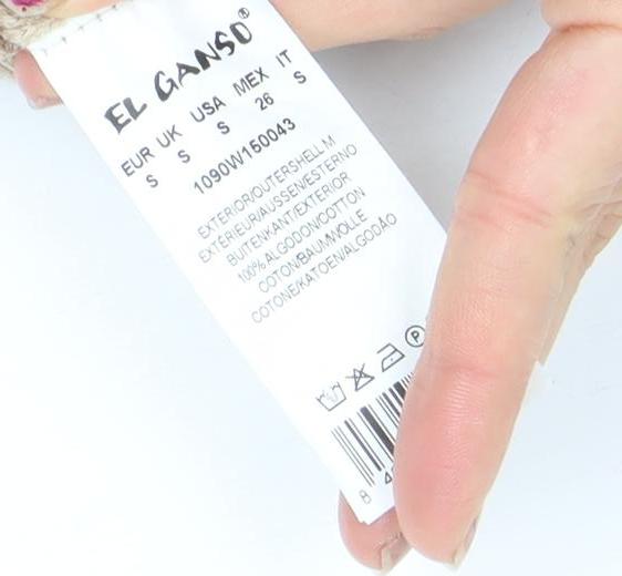 El Ganso Men's Beige V-Neck Cotton Jumper Size S