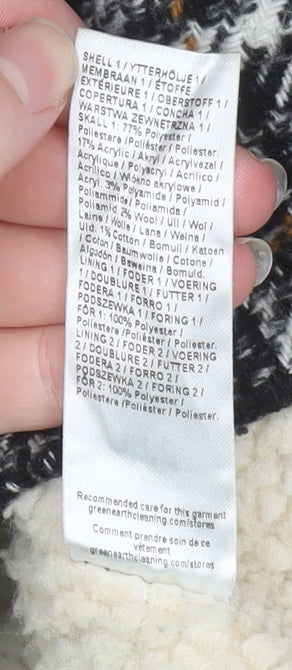 River Island Men's Brown Check Tweed Lined Jacket Size L