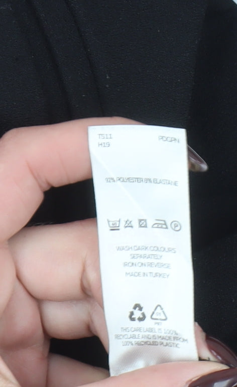 V by Very Women’s Black Regular Fit Shawl Collar Blazer Jacket Size 14