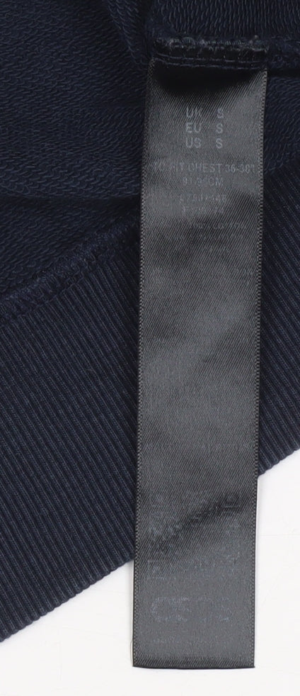 COS Men's Blue Crew Neck Pullover Sweatshirt Size S