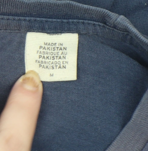 Levi's Men's Blue Graphic Logo Crew Neck T-Shirt Size M