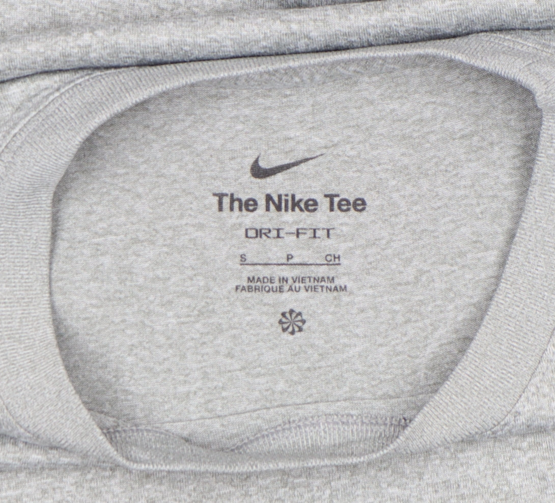 Nike Men's Grey Dri-Fit Athletic Short Sleeve Crew Neck T-Shirt Size S