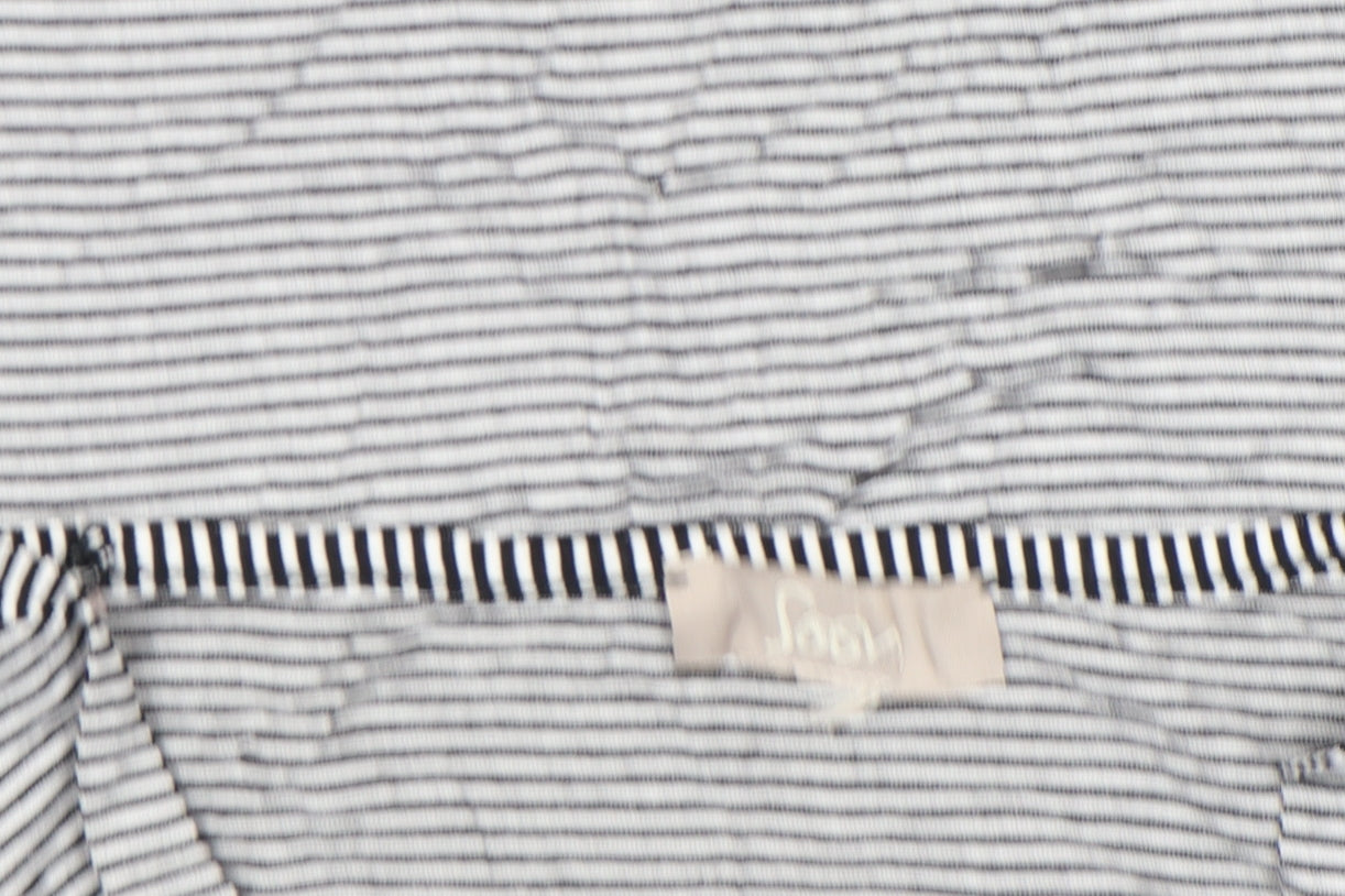 Soon Women’s Black Striped Cowl Neck Jersey Top Size 18