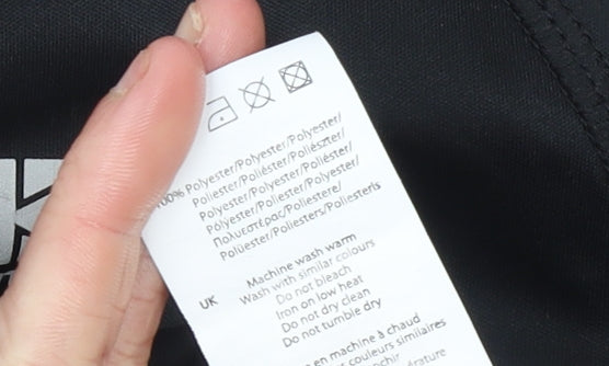 Karrimor Womens Black Size 10 Long Sleeve 1/4 Zip Running Top