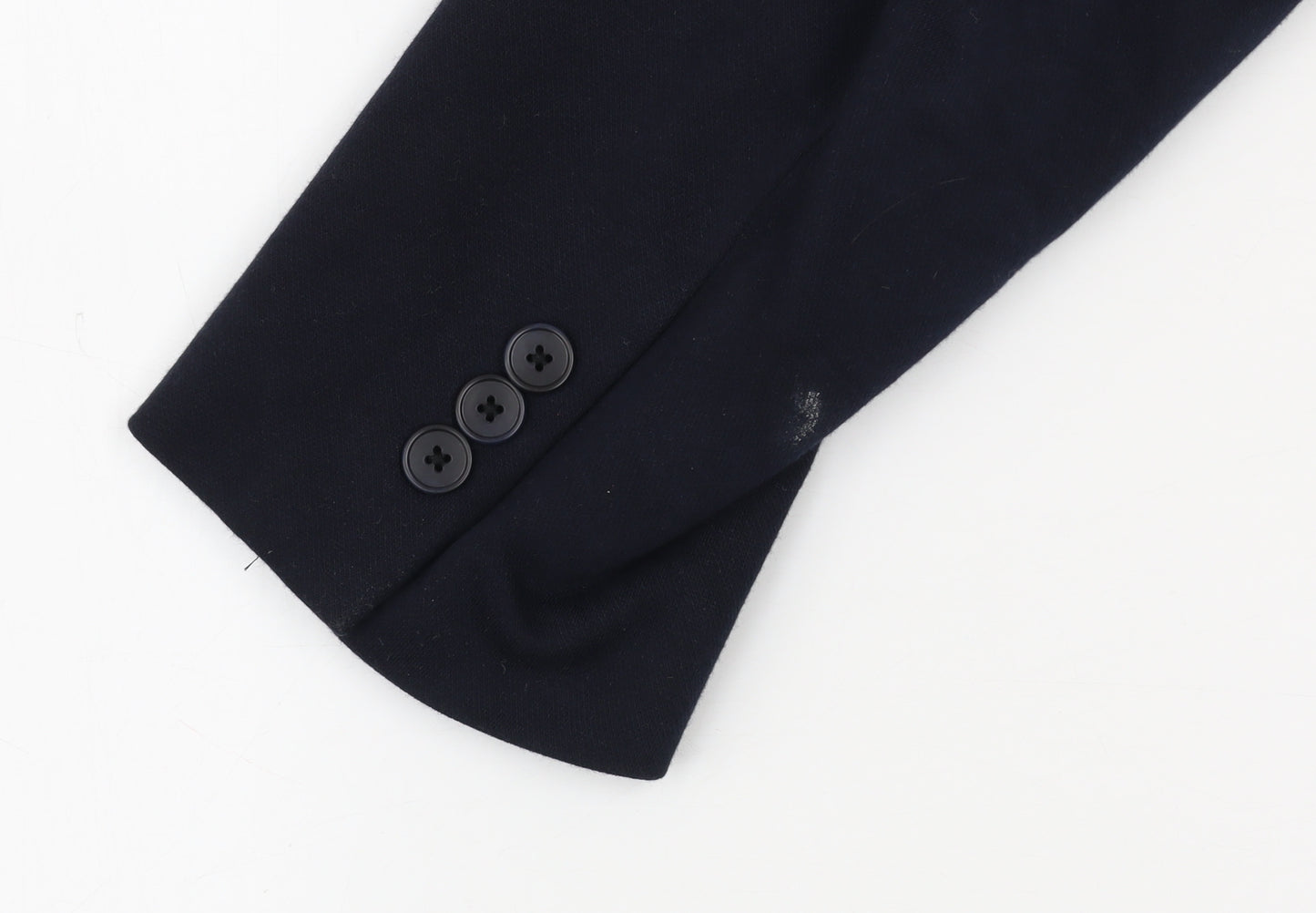 Uniqlo Men’s Blue L Blazer Cotton Blend Two Button Smart Jacket